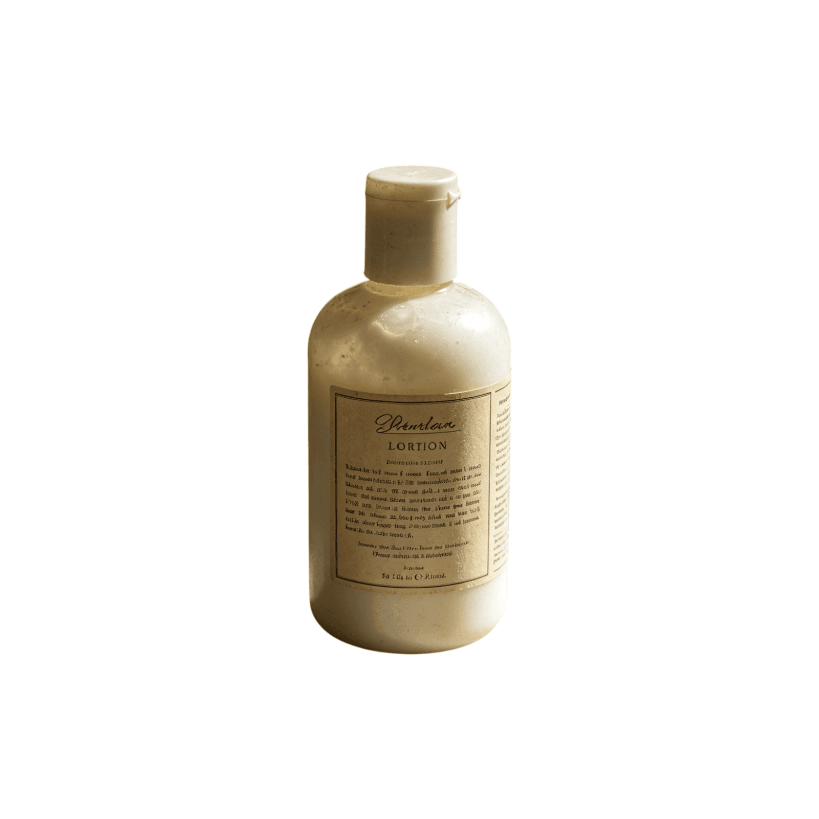 Skincare bottle on a clean white background